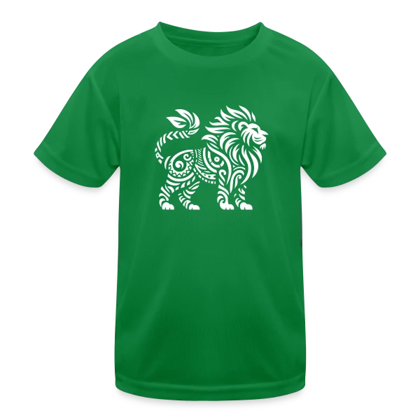 Lion Tribal : Force et Élégance Sauvage sur T-shirt sport Enfant
