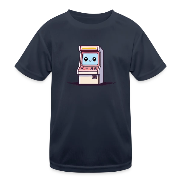 Borne d'Arcade Kawaii : Sourire Rétro Gaming sur T-shirt sport Enfant