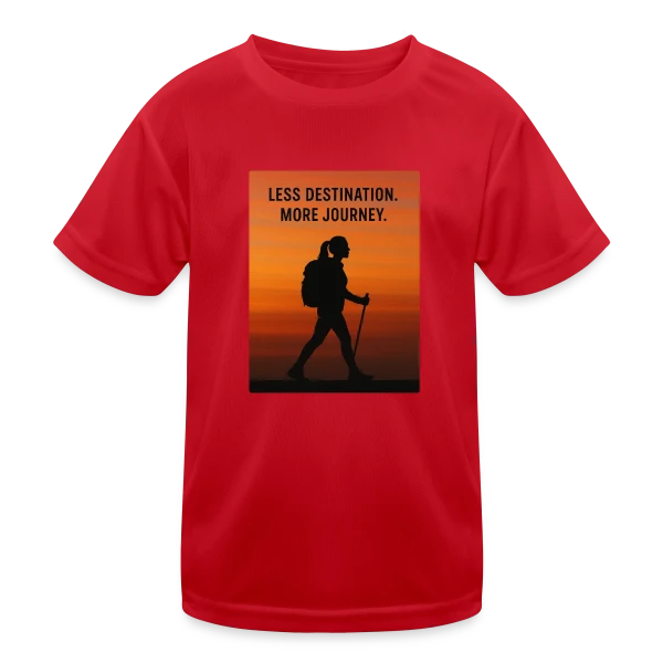 Randonneuse Aventure Voyage sur T-shirt sport Enfant