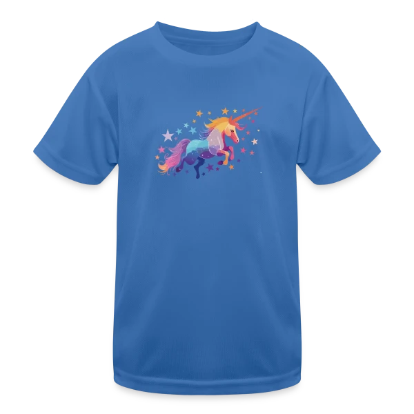 Licorne Magique Étoiles sur T-shirt sport Enfant