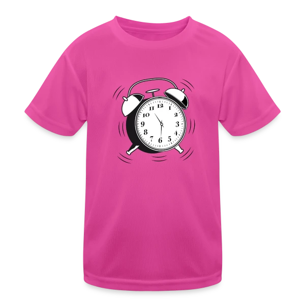 Réveil Rétro 6h - L'Heure du Style Vintage sur T-shirt sport Enfant