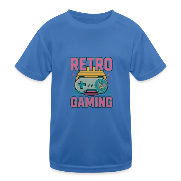 Manette Rétro Gaming Années 90 sur T-shirt sport Enfant