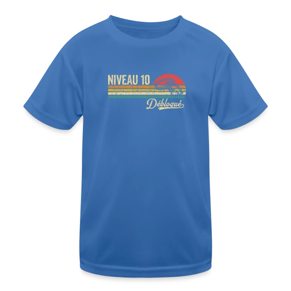 Niveau 10 Mariage Vintage sur T-shirt sport Enfant