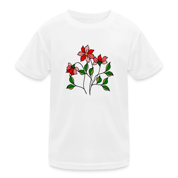 Fleurs Épanouies sur T-shirt sport Enfant