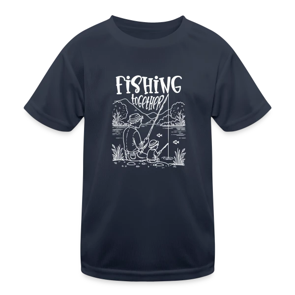 Pêche Père Fils : Amour & Passion Partagée sur T-shirt sport Enfant