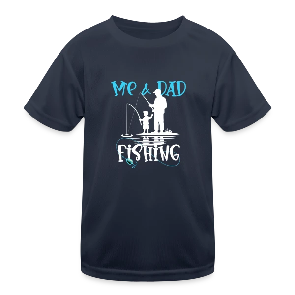 Pêche en Famille : Papa et Moi sur T-shirt sport Enfant