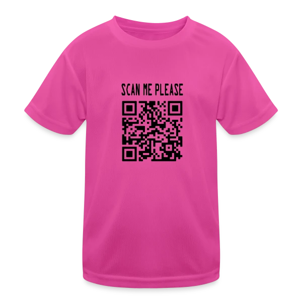 QR Code Motivation : Scanne et Agis ! sur T-shirt sport Enfant
