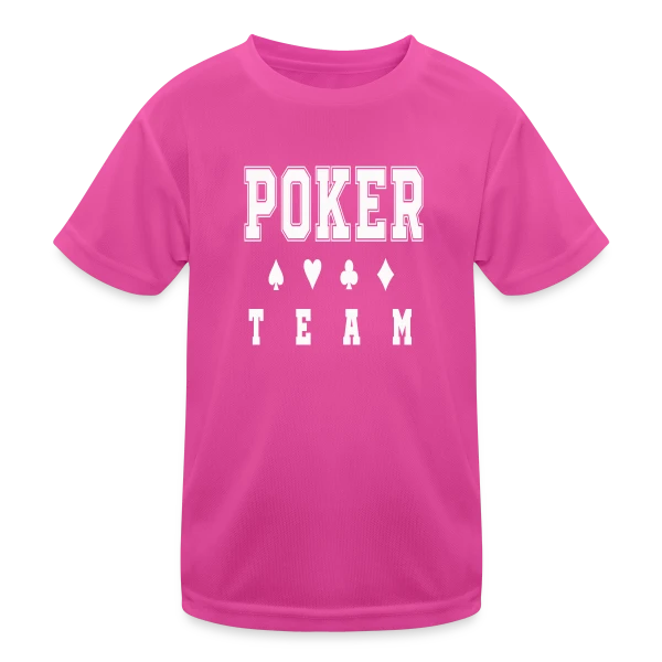 poker team sur T-shirt sport Enfant