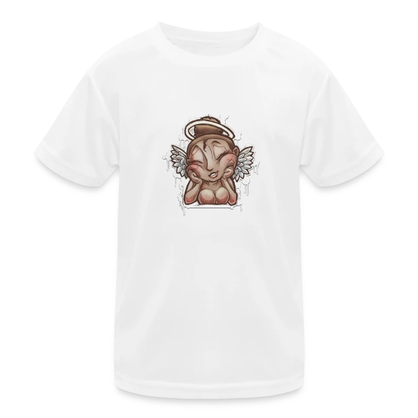 Ange Bulle Fantaisie sur T-shirt sport Enfant