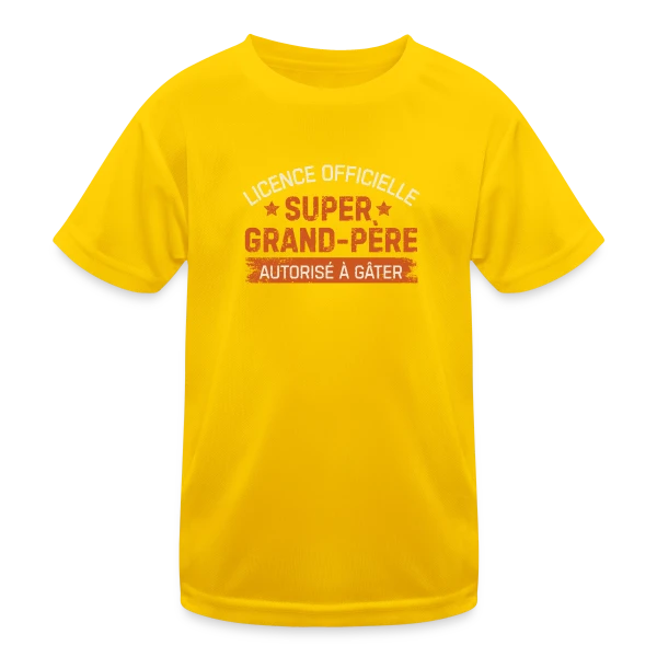 Licence de Grand-Père : T-shirt Humour Papy sur T-shirt sport Enfant