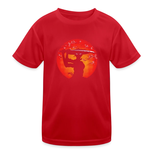 Kunoichi Esprit Bushido sur T-shirt sport Enfant