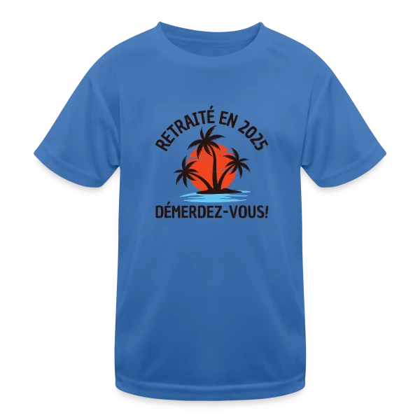 Retraite 2025 Plage sur T-shirt sport Enfant