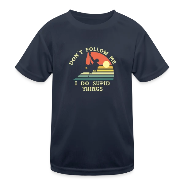 Escalade Rétro Aventure sur T-shirt sport Enfant