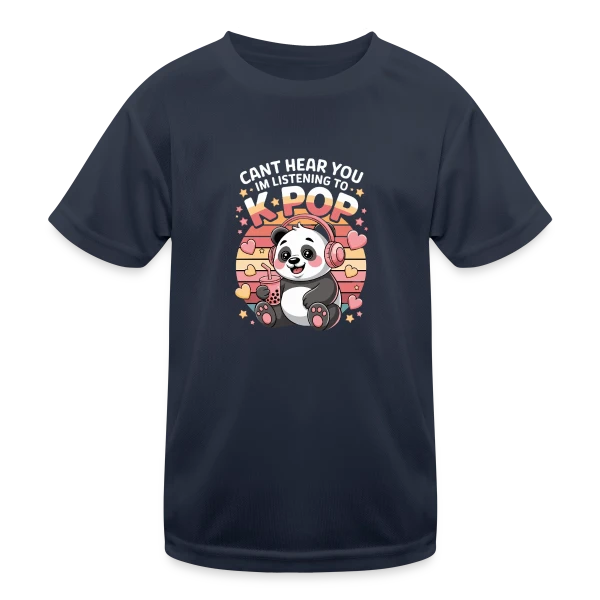 Panda K-Pop – Idole Mignonne sur T-shirt sport Enfant