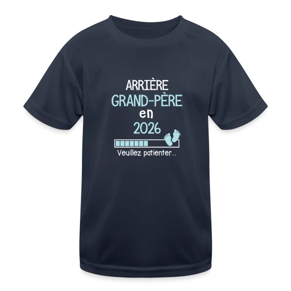 Arrière-Grand-Père 2026 : Bientôt Papy sur T-shirt sport Enfant