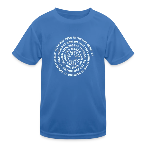 Leetspeak Flex Spiral - Code & Geek sur T-shirt sport Enfant