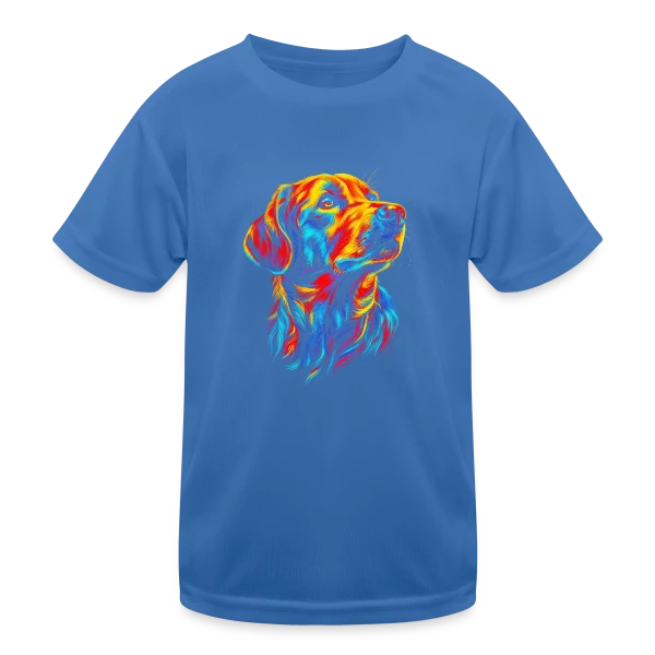 Chien Pop Art sur T-shirt sport Enfant