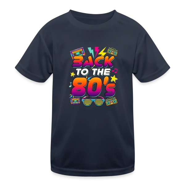 Retour aux Années 80 Flashy sur T-shirt sport Enfant