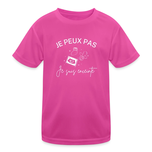 Je Peux Pas, Je Suis Enceinte ! sur T-shirt sport Enfant