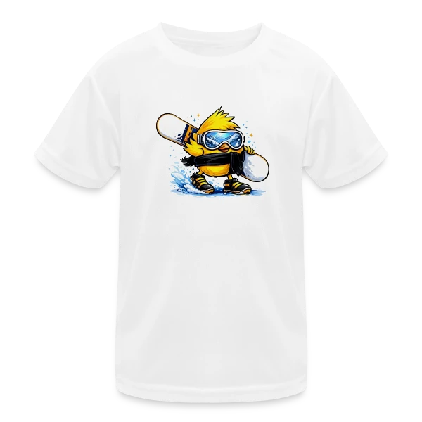 Snowboardeur Déglingué sur T-shirt sport Enfant