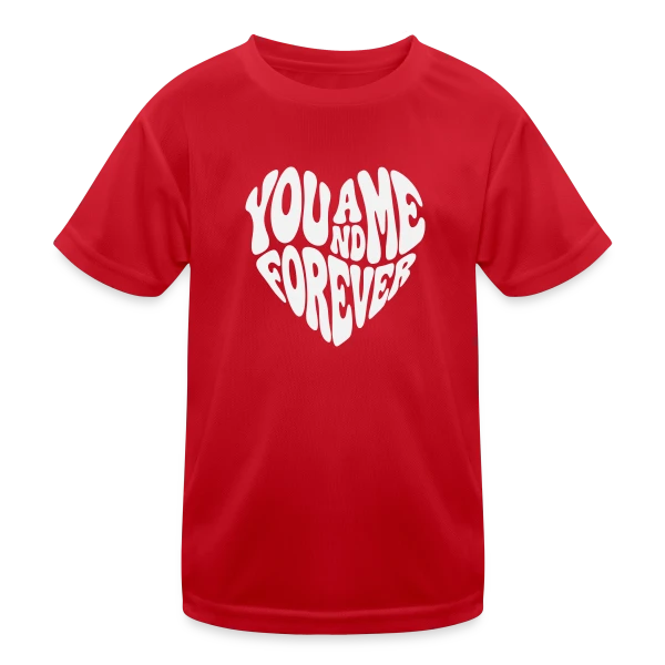 Cœur Éternel Blanc sur T-shirt sport Enfant