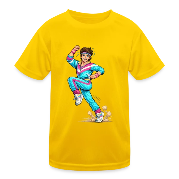 L'Homme Aérobic Déchaîné sur T-shirt sport Enfant