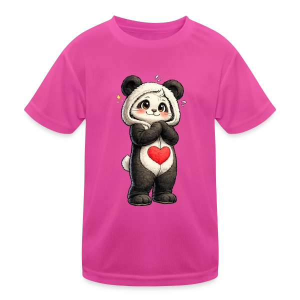Panda en Combinaison Stylée sur T-shirt sport Enfant
