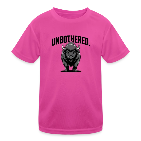 Bison Imperturbable sur T-shirt sport Enfant