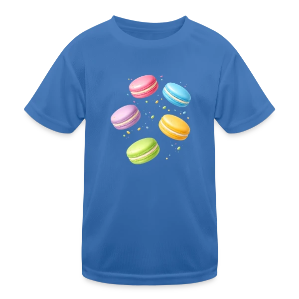 Macarons Colorés - Douceur Gourmande sur T-shirt sport Enfant