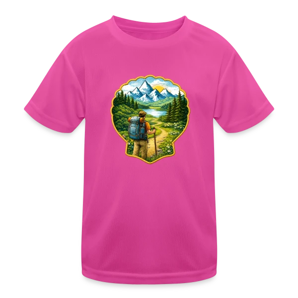 Chemin de Compostelle - L'Esprit Pèlerin sur T-shirt sport Enfant