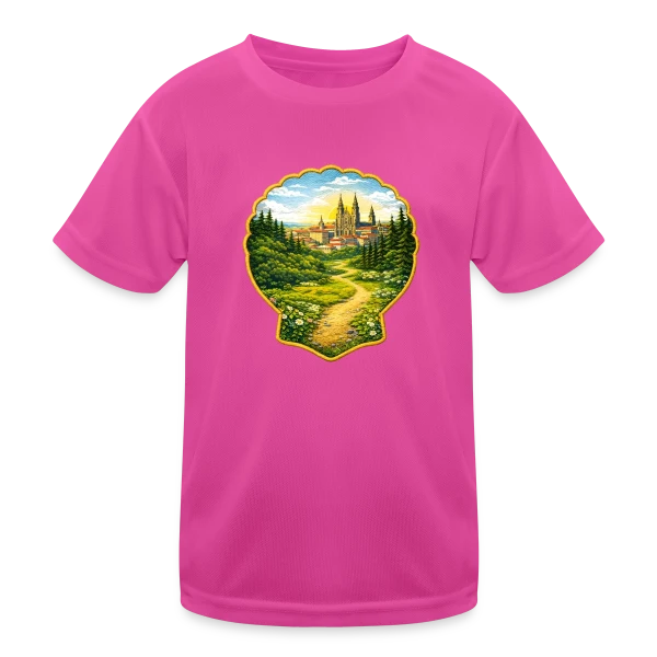 Chemin de Compostelle : L'Aventure du Pèlerinage sur T-shirt sport Enfant
