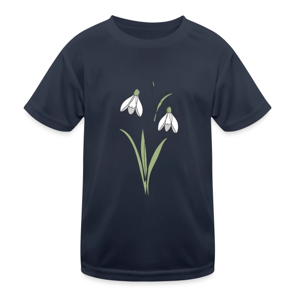 Line Art Perce-Neige sur T-shirt sport Enfant