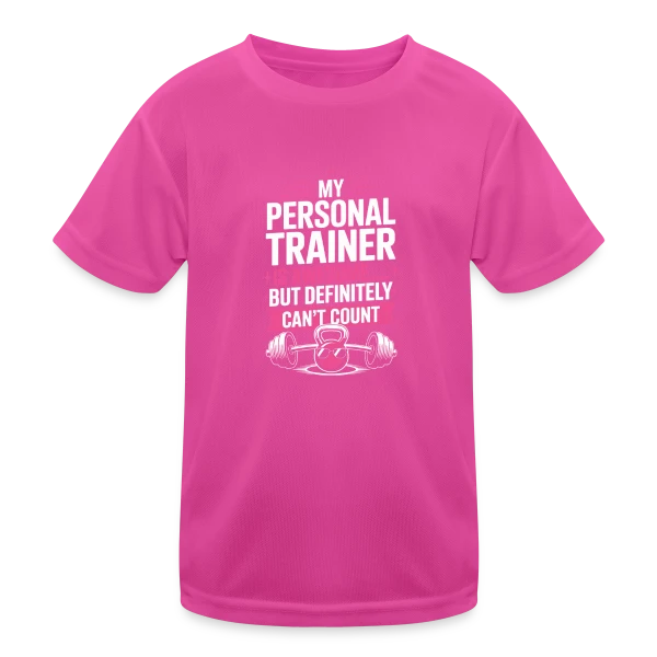 Mon Coach Personnel au Fitness Studio sur T-shirt sport Enfant