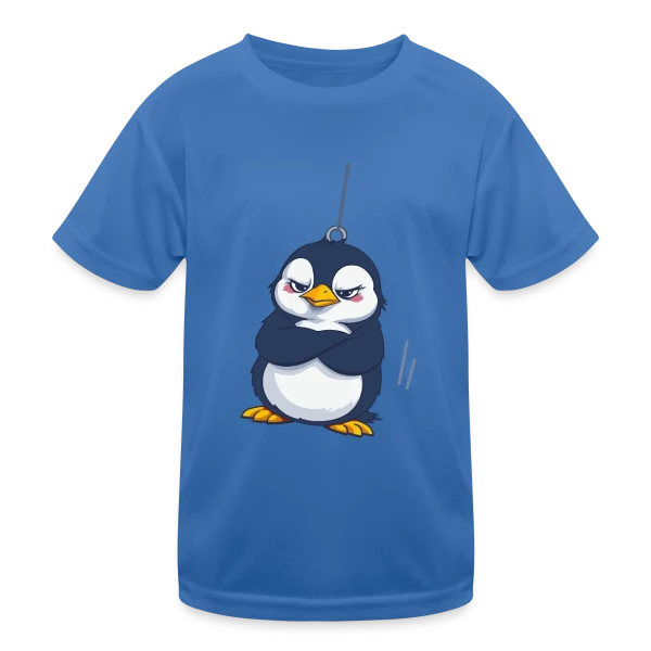 Pingouin Grognon Suspendu sur T-shirt sport Enfant