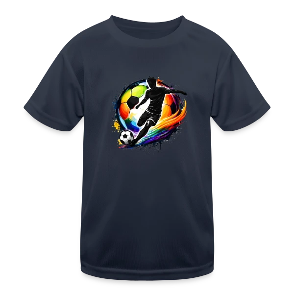 Ballon de Football Design 5 sur T-shirt sport Enfant