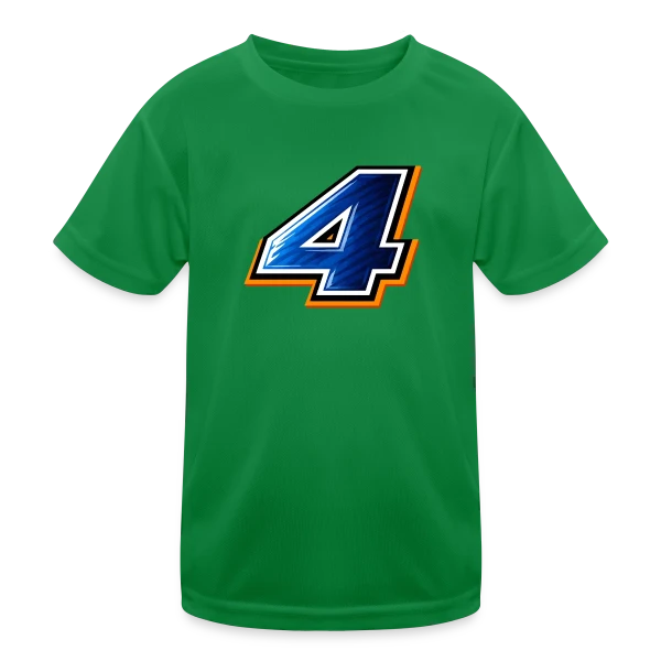 Maillot de Sport Numéro 4 sur T-shirt sport Enfant