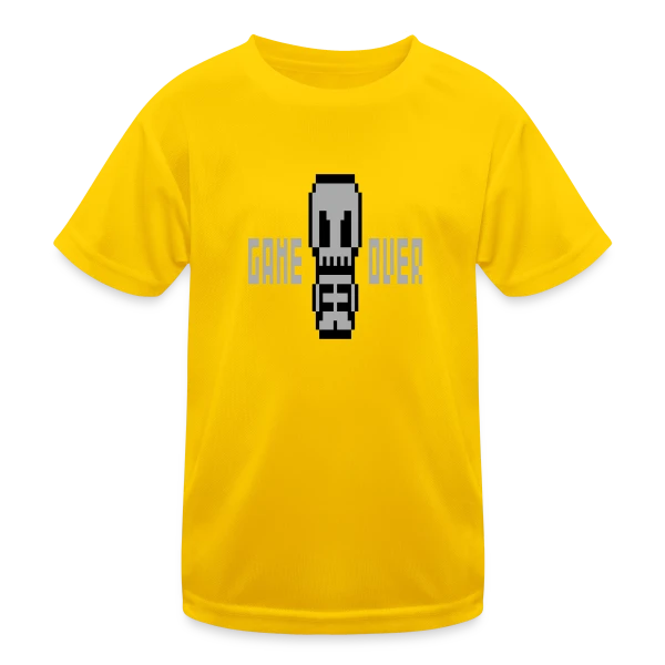 Pixelsquelette : L'Art Macabre en Pixel Art sur T-shirt sport Enfant