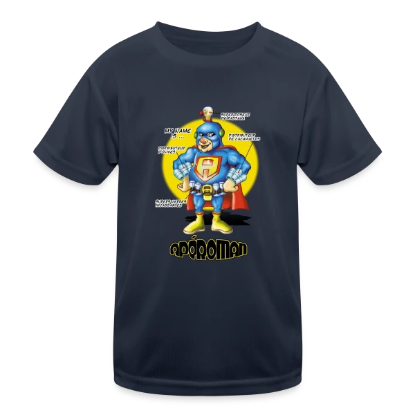 Apéro Man : Le Héros sur T-shirt sport Enfant
