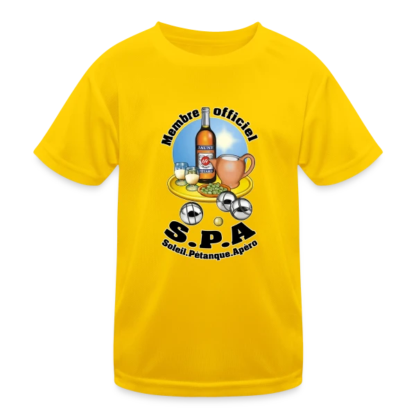 Club S.P.A : Soleil, Pétanque, Apéro ! sur T-shirt sport Enfant