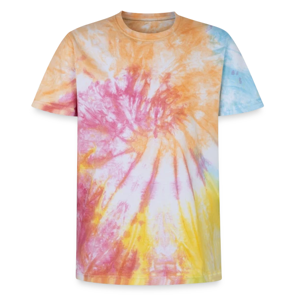 Maquette de T-shirt tie-dye premium unisexe à personnaliser
