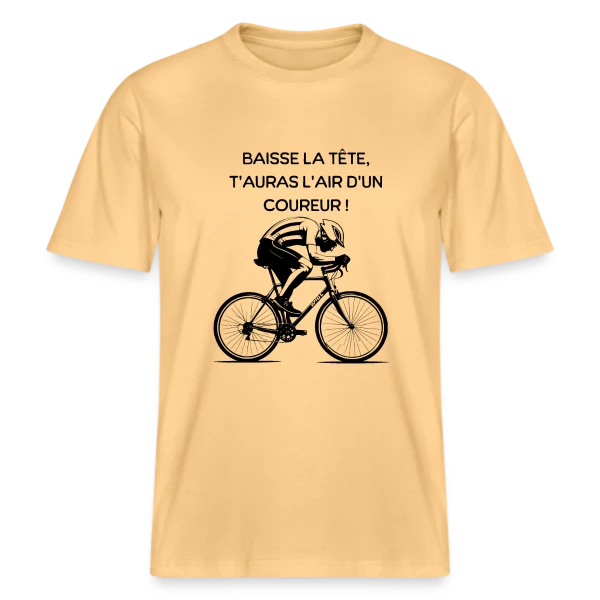 Cyclisme Humour - Design Minimaliste Vélo sur  T-shirt unisexe RELAXED FIT en coton bio