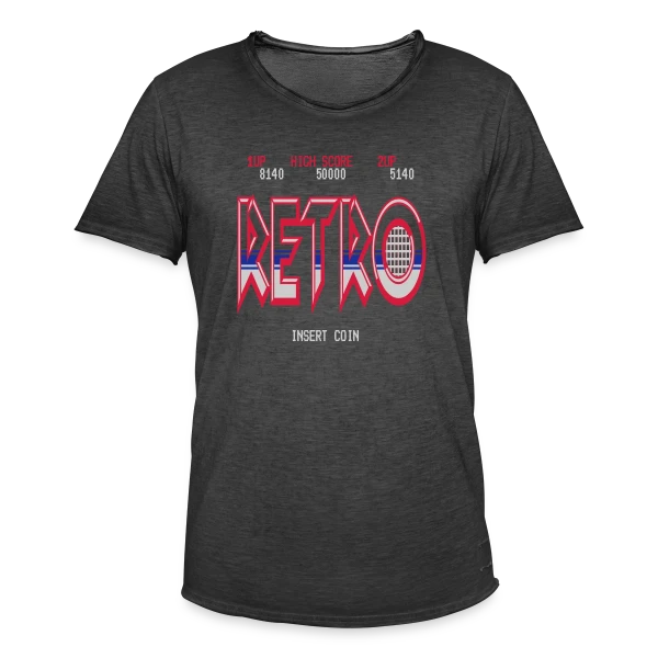 Design Rétro Abstraction Géométrique Vintage sur T-shirt vintage Homme