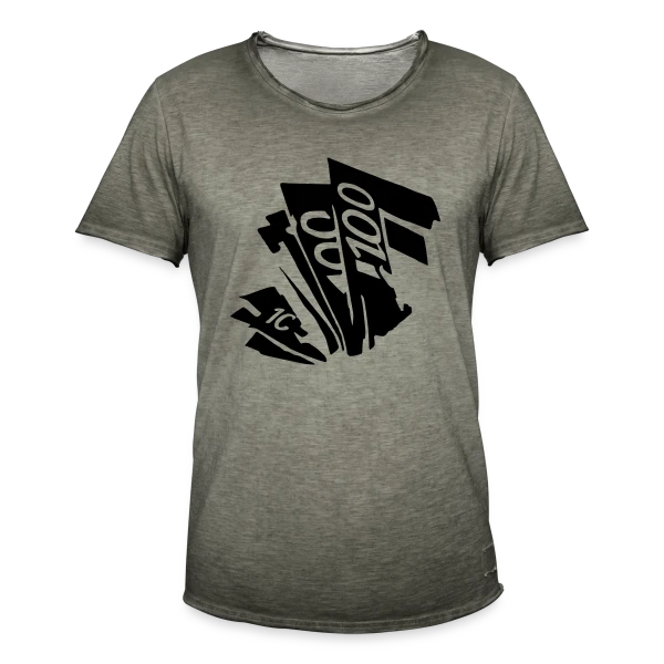 Liasse de Billets Poker sur T-shirt vintage Homme