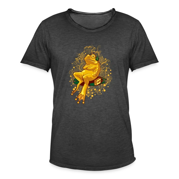 Grenouille Relax : Mode Cassette sur T-shirt vintage Homme