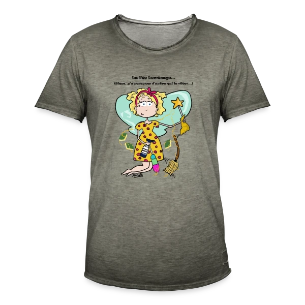 Fée du Ménage sur T-shirt vintage Homme