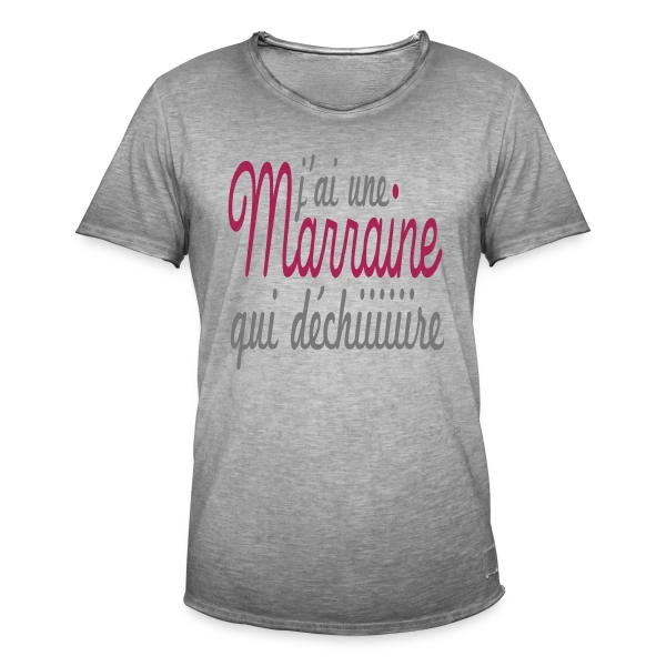 Marraine qui déchire sur T-shirt vintage Homme