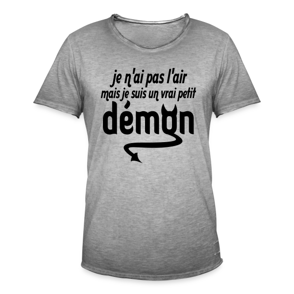Petit Démon sur T-shirt vintage Homme