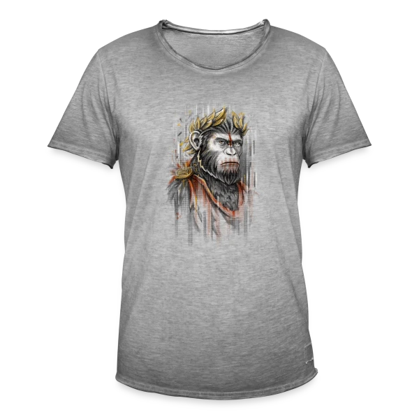 César l'Empereur Singe sur T-shirt vintage Homme