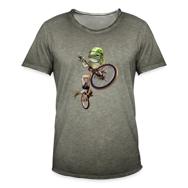 Grenouille BMX : Le Rider des Marais sur T-shirt vintage Homme