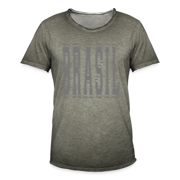 Fierté Brésilienne Football sur T-shirt vintage Homme